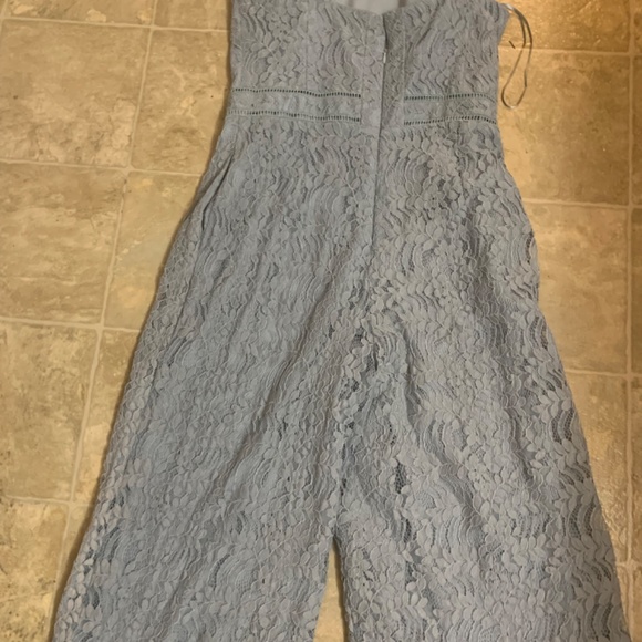 Adelyn Rae blue foral pantsuit - Picture 2 of 3